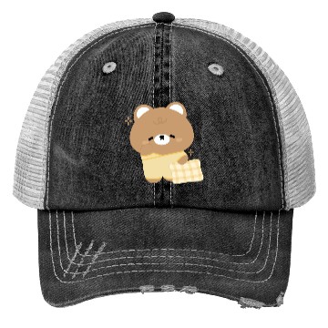 Discover Sleepy Brown Bear Trucker Hats