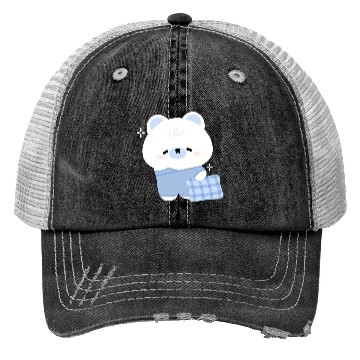 Discover Sleepy Polar Bear Trucker Hats