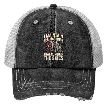 Discover Aircraft Technician Avionics Maintenance Airport Trucker Hats