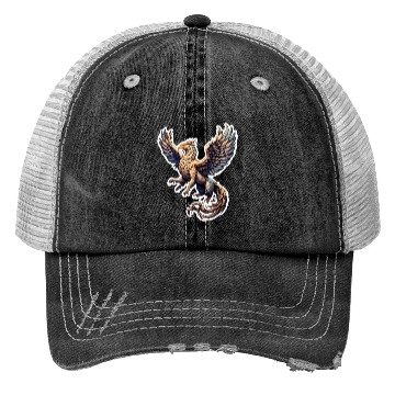 Discover Celestial Griffin Soars Trucker Hats