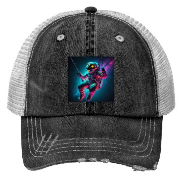 Discover Swinging in space sh Trucker Hats