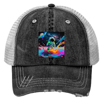 Discover Splash of space 2 Trucker Hats
