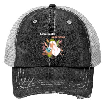 Discover Save Earth Save Future Trucker Hats