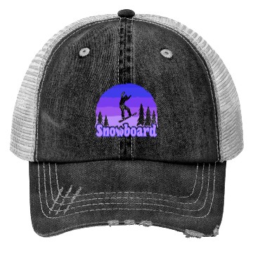 Discover snowboard snowboarding Trucker Hats