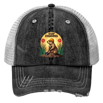 Discover Industrious Groundhog Gardener Trucker Hats