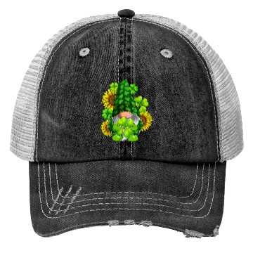 Discover Cute Gnome Sunflower Happy St Patricks Day Trucker Hats