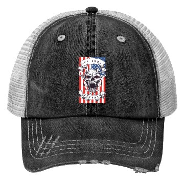 Discover US Army Veteran Skull Trucker Hats
