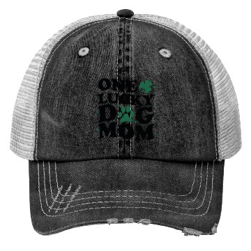Discover One Lucky Dog Mom Trucker Hats