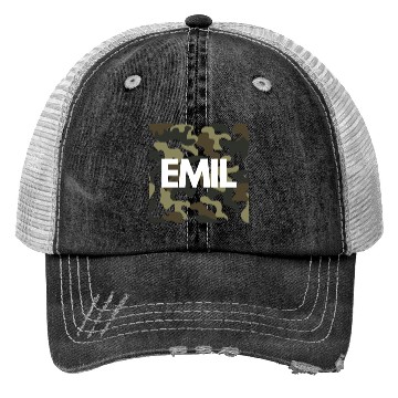 Discover Emil Name Trucker Hats Men Good Quality Camouflage