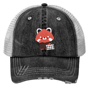 Discover Sleepy Red Panda Trucker Hats