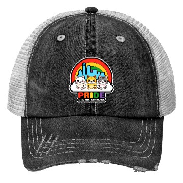 Discover Pride of Omaha City Nebraska USA Rainbow Flag Trucker Hats