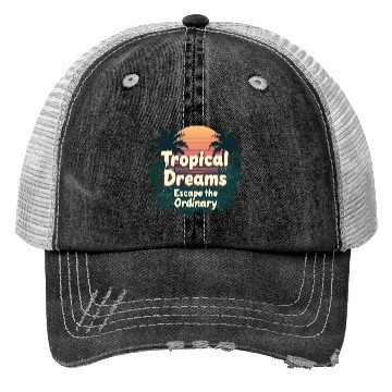 Discover Tropical Dreams Trucker Hats
