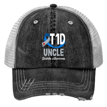 Discover T1D Uncle Diabetes Type 1 Awareness Trucker Hats