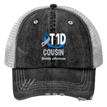 Discover Diabetes Type 1 Awareness T1D Cousin Support Trucker Hats