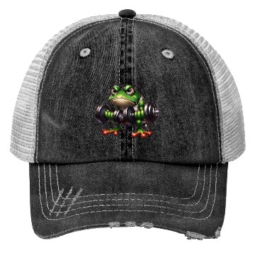 Discover Ribbit & Rip Frog Trucker Hats