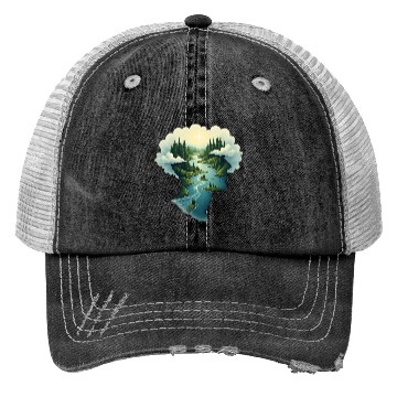 Discover Nature’s Mind – A Green Perspective Trucker Hats