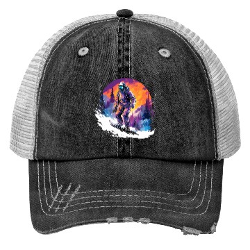 Discover Snowboarding 80s Look Trucker Hats