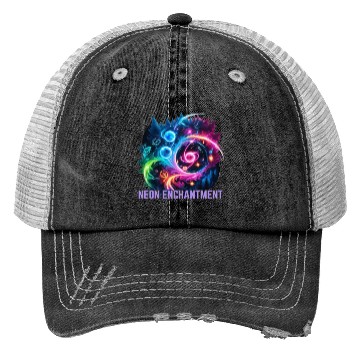 Discover Neon Enchantment - Magic made visible Trucker Hats