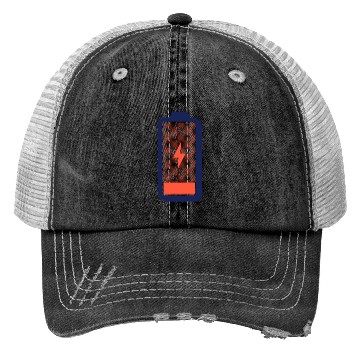 Discover Energized Battery Icon Design Trucker Hats