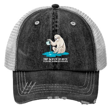 Discover Aquarius Zodiac Sloth: The Water Bearer Flowing Trucker Hats