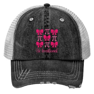 Discover Pi Day 2025 Cutie Pi Coquette Bow Cute MathTeacher Trucker Hats