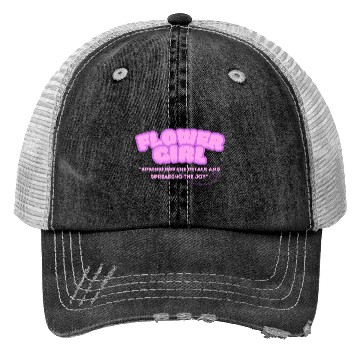 Discover flower girl wedding Trucker Hats