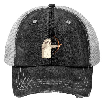 Discover Sagittarius Zodiac Sloth Archer in the Stars Trucker Hats