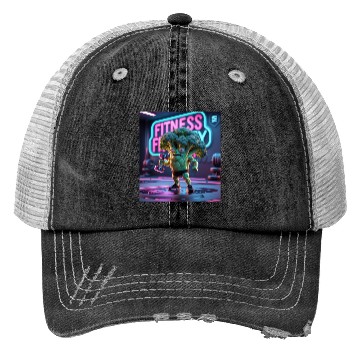 Discover Cartoon Broccoli Gym Trucker Hats