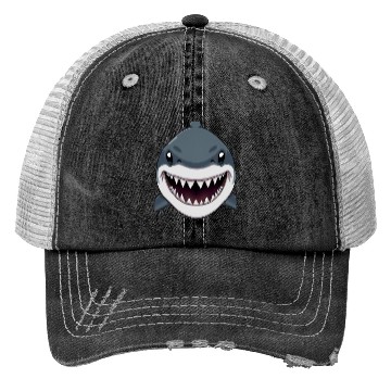 Discover Shark Anime faces Trucker Hats