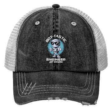 Discover AI Robotics Geek Tech Humor Robot Trucker Hats