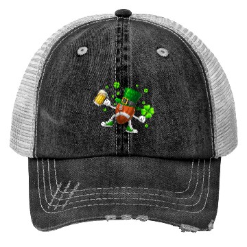 Discover Football Drinking Beer St Patrick's Day Trucker Hats