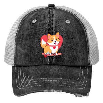 Discover I Love my Corgi Trucker Hats