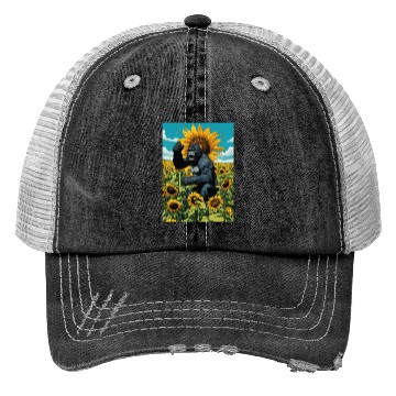 Discover Wild gorilla spirit. Trucker Hats