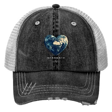Discover Keep the Heart Beating Earth Day Earth Environment Trucker Hats