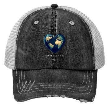 Discover Keep the Heart Beating Earth Earth Day Environment Trucker Hats