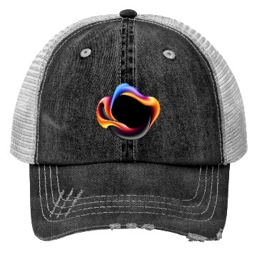 Discover Abstract colorful design with fluid shapes Trucker Hats