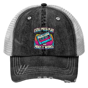 Discover Retro Cassette Tape Trucker Hats