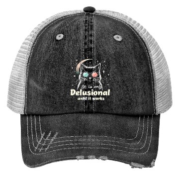 Discover Delusional Cat Cat Retro Cats Cat Lovers Trucker Hats