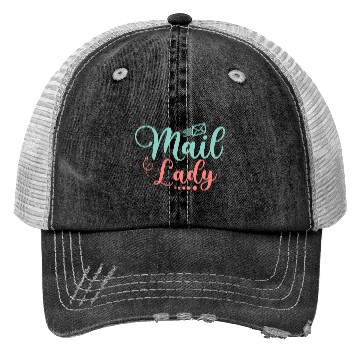Discover Mail Lady Mailman Postal Worker Trucker Hats