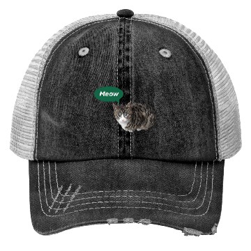Discover Meow, Cute Cat Design Trucker Hats