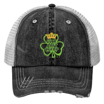 Discover Graffiti Shamrock King: Luck Ain’t Cheap Trucker Hats