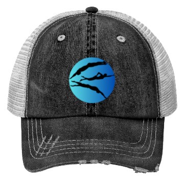 Discover Swimmers Swim Meet Trucker Hats