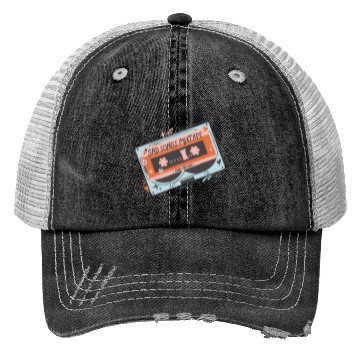 Discover Vintage Sad Songs Mixtape Design Trucker Hats
