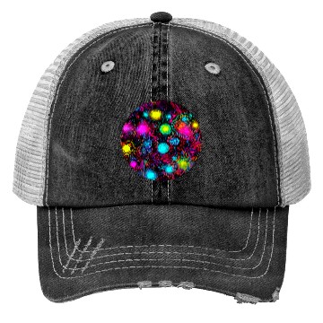 Discover Neon Vintage Glow UV Style Trucker Hats