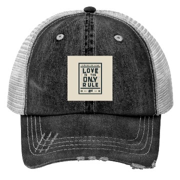 Discover Streetwear Love Rule Trucker Hats