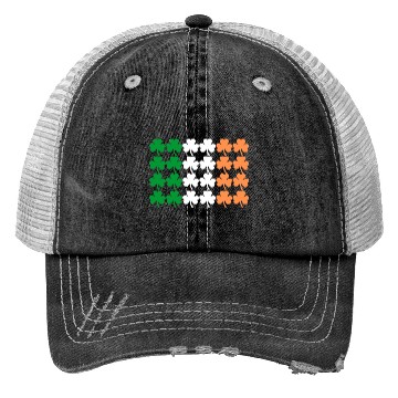 Discover Ireland Shamrock Flag Trucker Hats