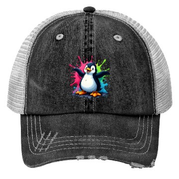 Discover Penguin Trucker Hats