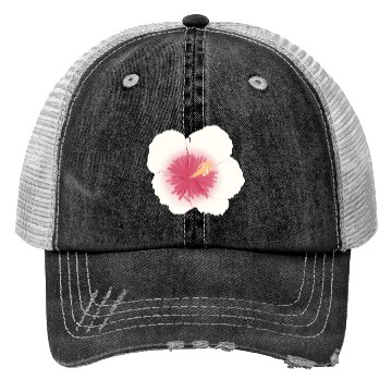 Discover pink hibiscus flower Trucker Hats