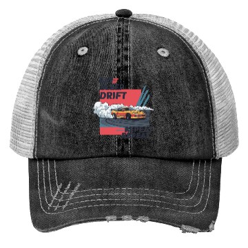 Discover Eat Sleep Drift Repeat Trucker Hats – Neon JDM Car Raci