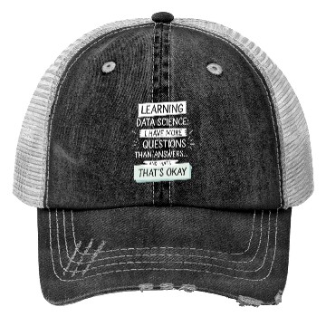 Discover Learning Data Science: Questions And Answers Trucker Hats